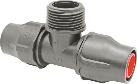Tee Connection Male Threaded Lock